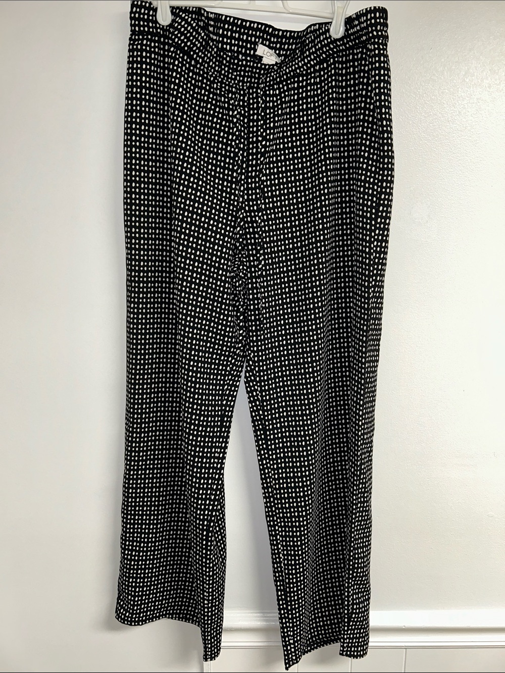 Loft Black White Polka Dot